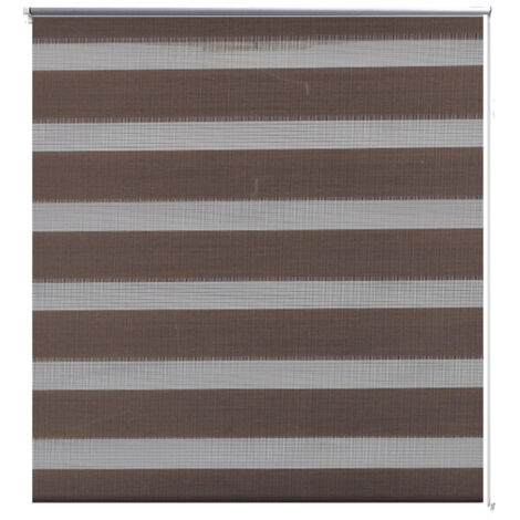 Tenda a rullo marrone vagliante 50 x 100 cm tenda per finestra privacy tapparella 4102083