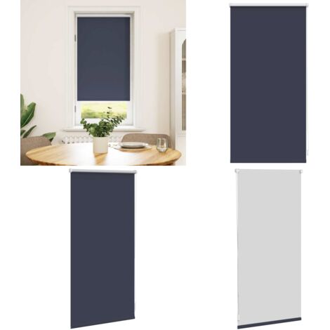 Tenda a rullo oscurante 44,4x100 cm Larghezza tessuto 40 cm Blu marino - Tenda oscurante - Tenda a parete