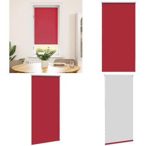 Tenda a rullo oscurante 64,4x120 cm Tessuto Larghezza 60 cm Rosso - Tenda oscurante - Tenda a parete
