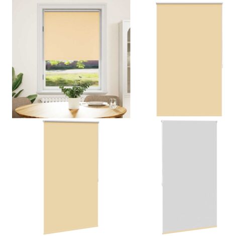Tenda a rullo oscurante 84,4x175 cm Tessuto Larghezza 80 cm beige - Tenda oscurante - Tenda a parete