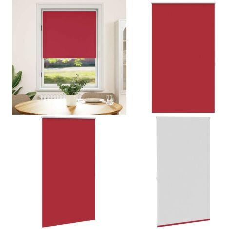 Tenda a rullo oscurante 84,4x175 cm Tessuto Larghezza 80 cm rosso - Tenda oscurante - Tenda a parete