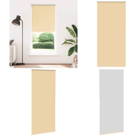 Tenda a rullo oscurante 84,4x230 cm Tessuto Larghezza 80 cm beige - Tenda oscurante - Tenda a parete