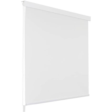 Tenda a rullo termo oscurante con tiretto laterale senza foratura,  montaggio singolo, 40 cm x 160 cm, grigio