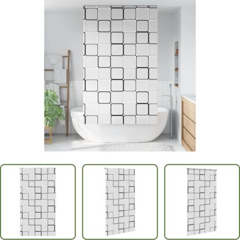 Tenda a rullo -  Tenda a Rullo Doccia 140x240 cm Larghezza Tessuto 136 cm