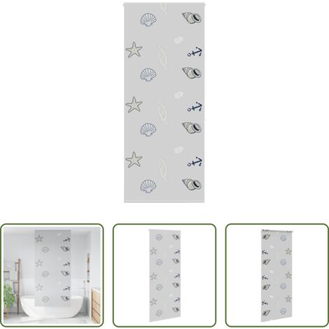 Tenda a rullo -  Tenda a Rullo Doccia 90x240 cm Larghezza Tessuto 86 cm