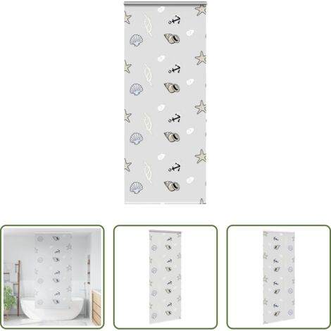 Tenda a rullo -  Tenda a Rullo Doccia Cassonetto 90x240 cm Larghezza Tessuto