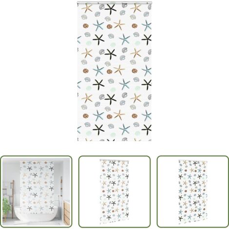 Tenda a rullo -  Tenda a Rullo Doccia con Cassonetto 120x240cm Larghezza Tessuto