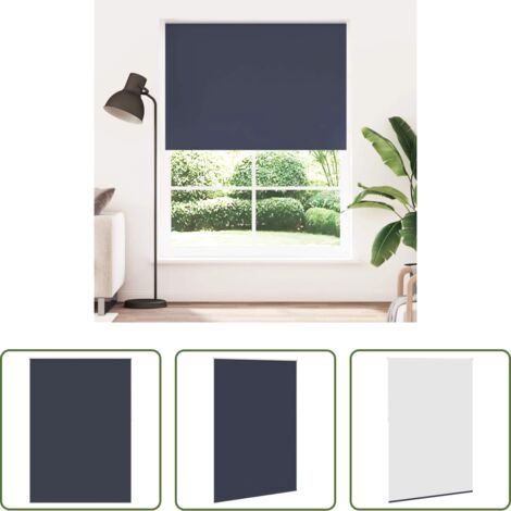 Tenda a rullo -  Tenda a rullo oscurante 144,4x230 cm Tessuto Larghezza 140 cm blu marino