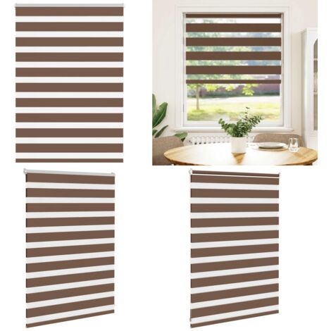 Tenda a Rullo Zebra Larghezza Tessuto 100,9 cm Poliestere - Tenda zebrata - Privacy