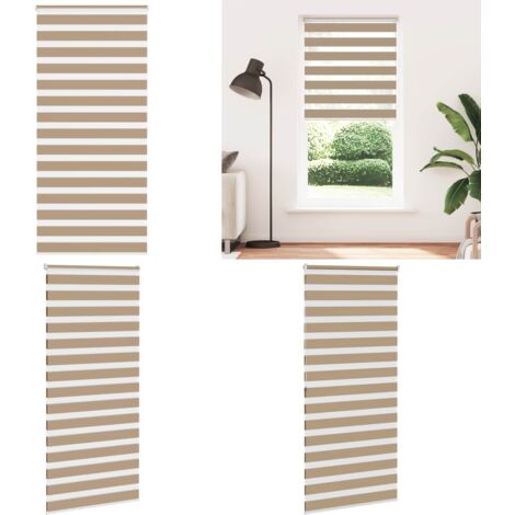 Tenda a Rullo Zebra Larghezza Tessuto 100,9 cm Poliestere - Tenda zebrata - Privacy