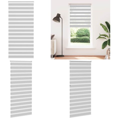 Tenda a Rullo Zebra Larghezza Tessuto 110,9 cm Poliestere - Tenda zebrata - Privacy
