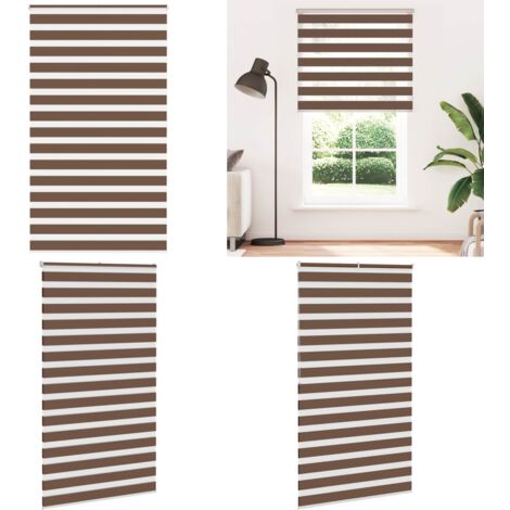 Tenda a Rullo Zebra Larghezza Tessuto 115,9 cm Poliestere - Tenda a rullo - Privacy