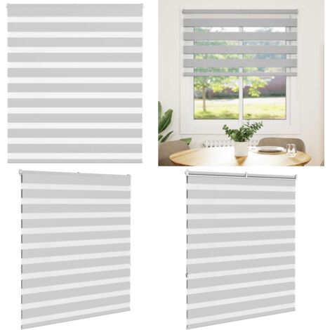 Tenda a Rullo Zebra Larghezza Tessuto 120,9 cm Poliestere - Tenda zebrata - Privacy