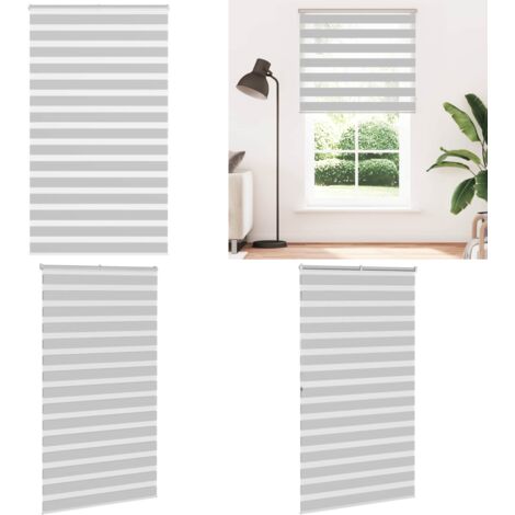 Tenda a Rullo Zebra Larghezza Tessuto 120,9 cm Poliestere - Tenda zebrata - Privacy