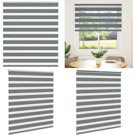 Tenda a Rullo Zebra Larghezza Tessuto 120,9 cm Poliestere - Tenda zebrata - Privacy