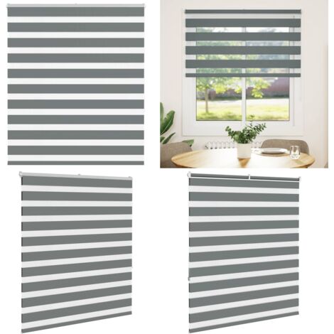 Tenda a Rullo Zebra Larghezza Tessuto 120,9 cm Poliestere - Tenda zebrata - Privacy