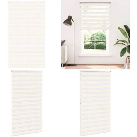 Tenda a Rullo Zebra Larghezza Tessuto 125,9 cm Poliestere - Tenda zebrata - Privacy
