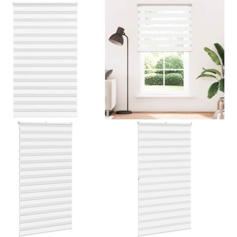 Tenda a Rullo Zebra Larghezza Tessuto 130,9 cm Poliestere - Tenda zebrata - Privacy
