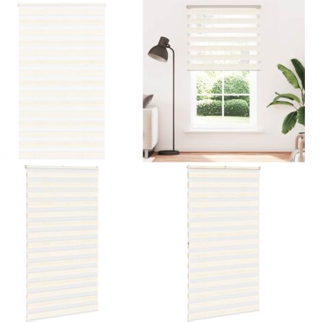 Tenda a Rullo Zebra Larghezza Tessuto 130,9 cm Poliestere - Tenda zebrata - Privacy