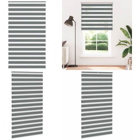 Tenda a Rullo Zebra Larghezza Tessuto 130,9 cm Poliestere - Tenda zebrata - Privacy