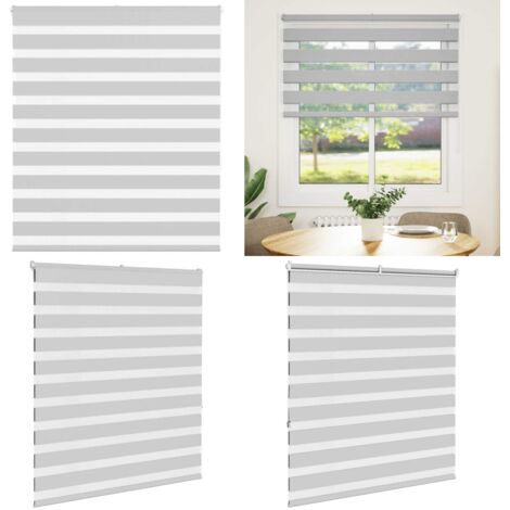 Tenda a Rullo Zebra Larghezza Tessuto 130,9 cm Poliestere - Tenda zebrata - Privacy
