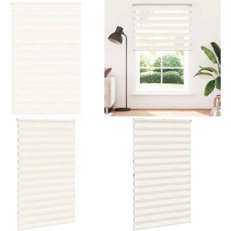 Tenda a Rullo Zebra Larghezza Tessuto 140,9 cm Poliestere - Tenda zebrata - Privacy