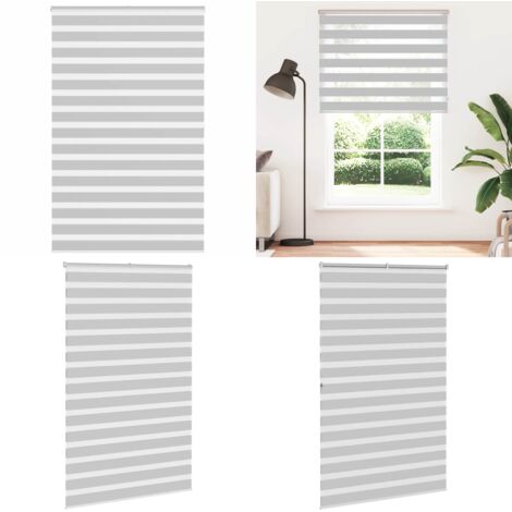 Tenda a Rullo Zebra Larghezza Tessuto 140,9 cm Poliestere - Tenda zebrata - Privacy