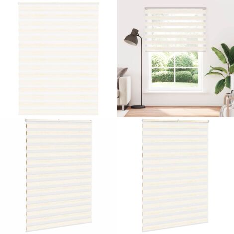 Tenda a Rullo Zebra Larghezza Tessuto 150,9 cm Poliestere - Tenda zebrata - Privacy