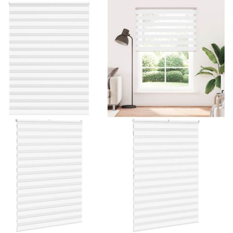 Tenda a Rullo Zebra Larghezza Tessuto 150,9 cm Poliestere - Tenda zebrata - Privacy