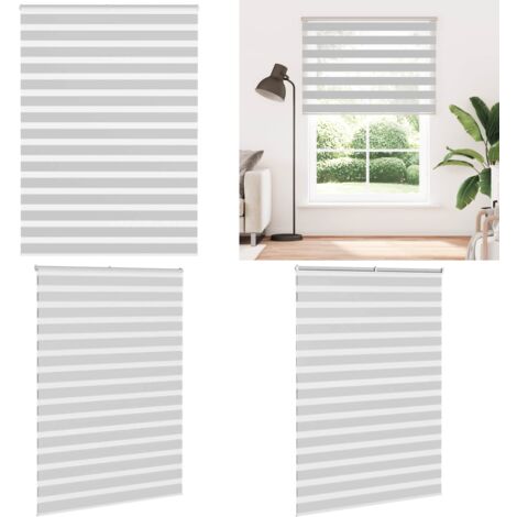 Tenda a Rullo Zebra Larghezza Tessuto 150,9 cm Poliestere - Tenda zebrata - Privacy