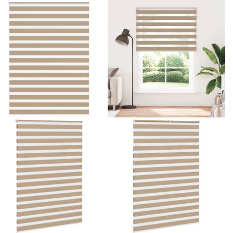 Tenda a Rullo Zebra Larghezza Tessuto 150,9 cm Poliestere - Tenda zebrata - Privacy