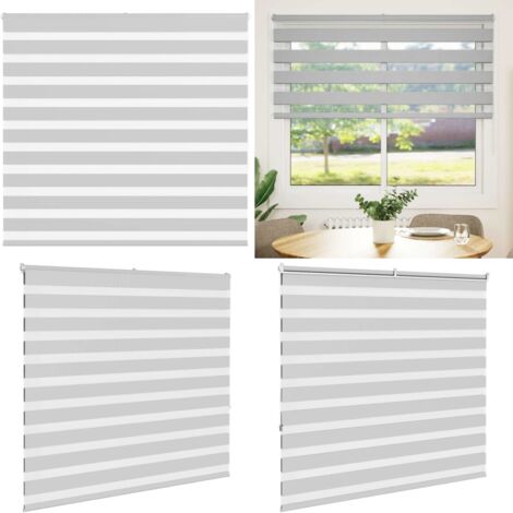 Tenda a Rullo Zebra Larghezza Tessuto 150,9 cm Poliestere - Tenda zebrata - Privacy