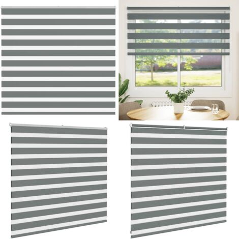 Tenda a Rullo Zebra Larghezza Tessuto 150,9 cm Poliestere - Tenda zebrata - Privacy