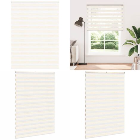 Tenda a Rullo Zebra Larghezza Tessuto 150,9 cm Poliestere - Tenda zebrata - Privacy