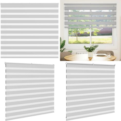 Tenda a Rullo Zebra Larghezza Tessuto 150,9 cm Poliestere - Tenda zebrata - Privacy