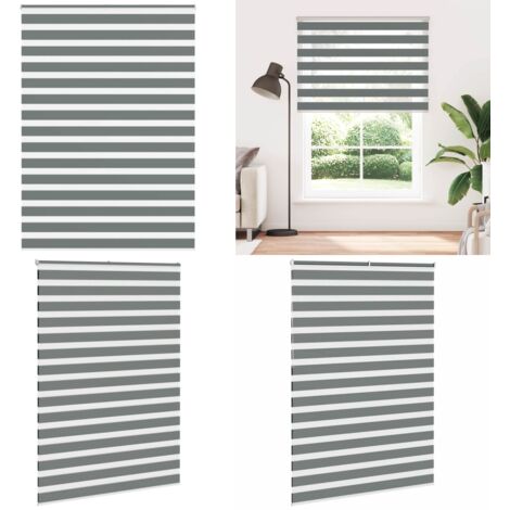 Tenda a Rullo Zebra Larghezza Tessuto 150,9 cm Poliestere - Tenda zebrata - Tenda a due strati