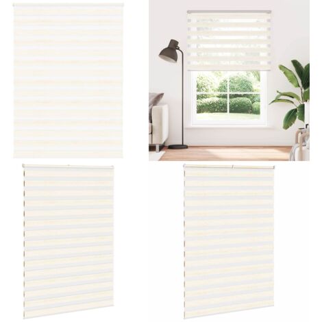 Tenda a Rullo Zebra Larghezza Tessuto 155,9 cm Poliestere - Tenda zebrata - Privacy