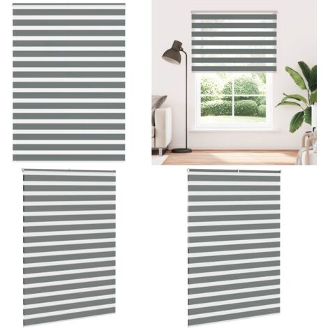Tenda a Rullo Zebra Larghezza Tessuto 155,9 cm Poliestere - Tenda zebrata - Privacy