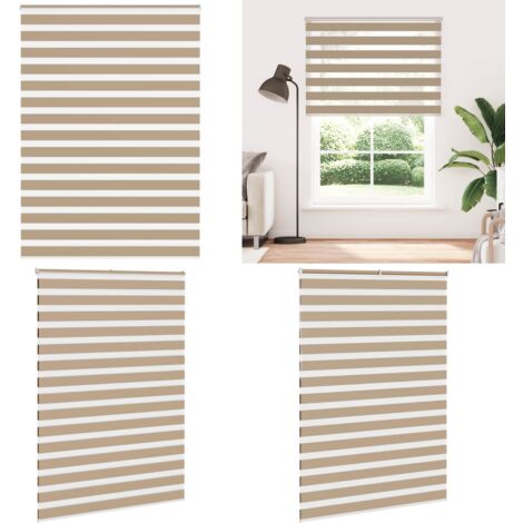 Tenda a Rullo Zebra Larghezza Tessuto 160,9 cm Poliestere - Tenda zebrata - Privacy