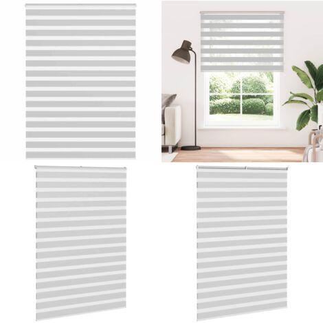 Tenda a Rullo Zebra Larghezza Tessuto 160,9 cm Poliestere - Tenda zebrata - Privacy