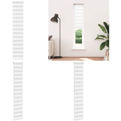 Tenda a Rullo Zebra Larghezza Tessuto 35,9 cm Poliestere - Tenda zebrata - Privacy