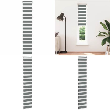 Tenda a Rullo Zebra Larghezza Tessuto 35,9 cm Poliestere - Tenda zebrata - Privacy