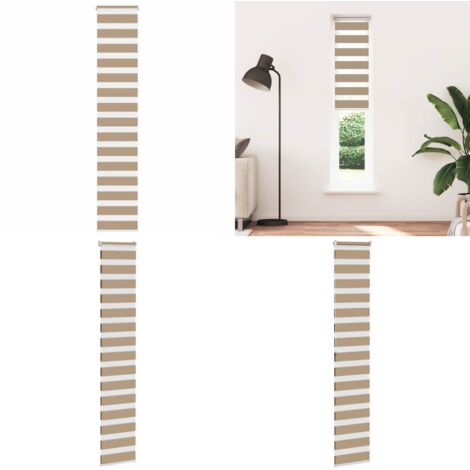Tenda a Rullo Zebra Larghezza Tessuto 40,9 cm Poliestere - Tenda zebrata - Privacy