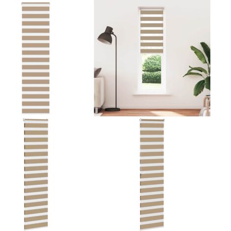 Tenda a Rullo Zebra Larghezza Tessuto 50,9 cm Poliestere - Tenda zebrata - Privacy