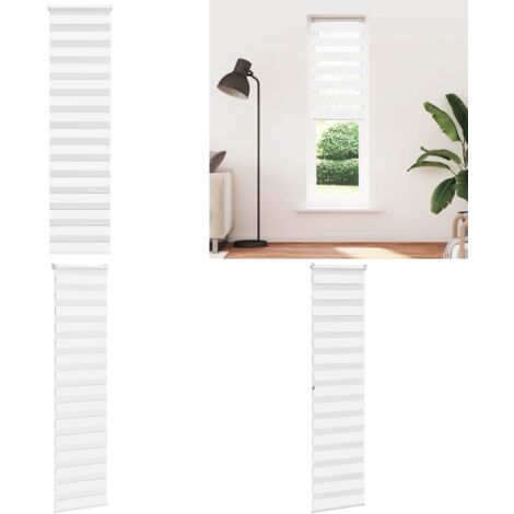Tenda a Rullo Zebra Larghezza Tessuto 60,9 cm Poliestere - Tenda zebrata - Privacy