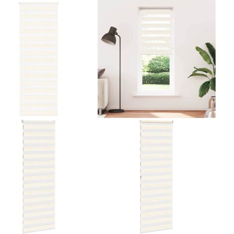 Tenda a Rullo Zebra Larghezza Tessuto 65,9 cm Poliestere - Tenda zebrata - Privacy