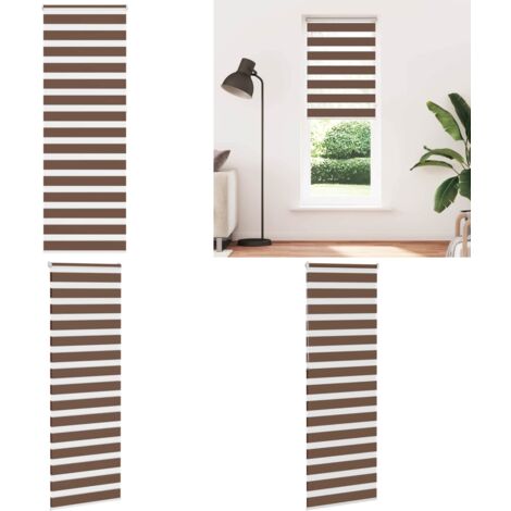 Tenda a Rullo Zebra Larghezza Tessuto 65,9 cm Poliestere - Tenda zebrata - Privacy