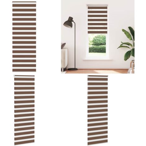 Tenda a Rullo Zebra Larghezza Tessuto 70,9 cm Poliestere - Tenda zebrata - Privacy