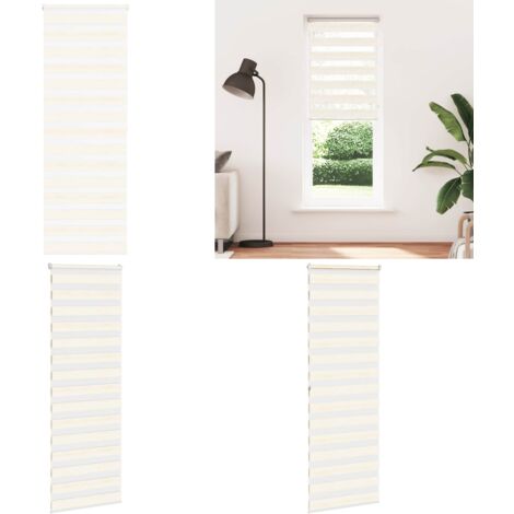 Tenda a Rullo Zebra Larghezza Tessuto 70,9 cm Poliestere - Tenda zebrata - Privacy