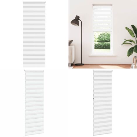 Tenda a Rullo Zebra Larghezza Tessuto 70,9 cm Poliestere - Tenda zebrata - Privacy